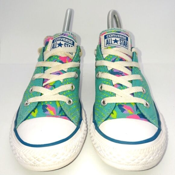Converse Chuck Taylor All Star Low Ox Fashion Sneakers Juniors Size 2 Green - Picture 4 of 8